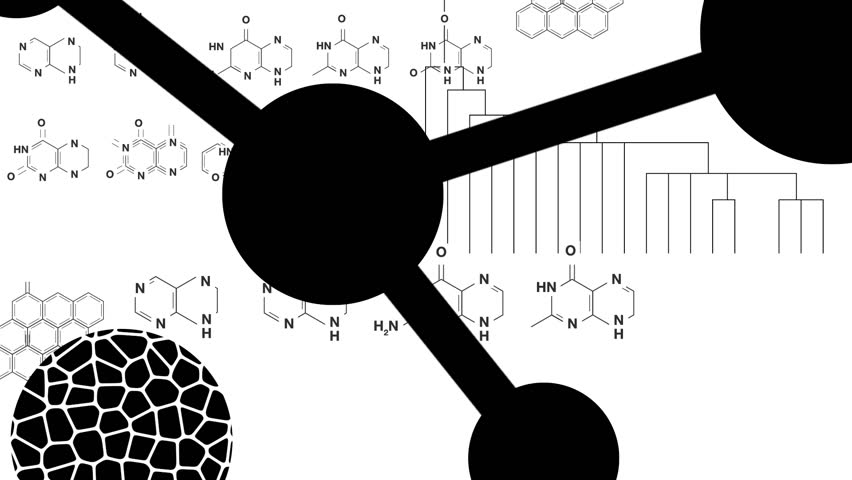 Random, blinking, animated background of biology data. Ideal for use as an alpha or luma matte to add interest to other backgrounds. Loopable.