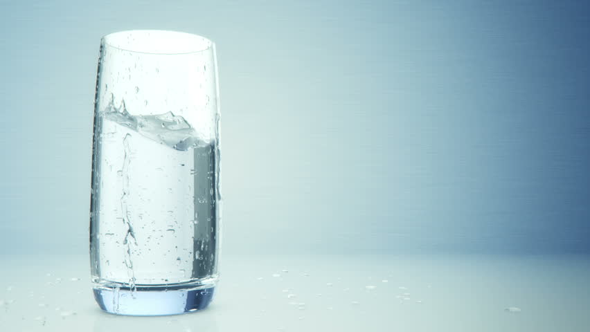 water pouring into invisible glass cup then the cup starting to formation in spiral shape very high resolution of 3D render and simulation..