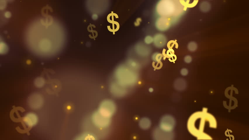 Dollar-Symbols flying around