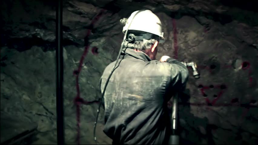 Miner at work