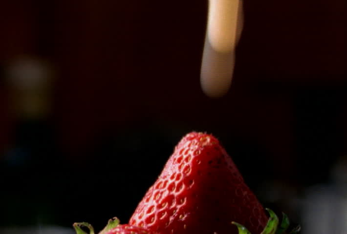 Strawberries and condensed milk
