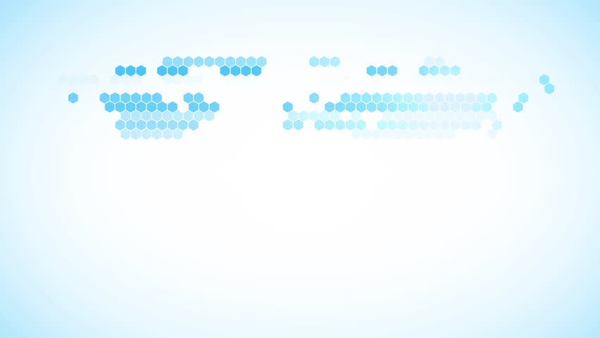 Background animation of blue Earth map stylized (loop able part and map appearance alpha mask included)