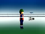 worker is repair the pipeline
