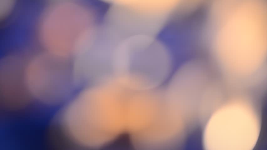 Blurred blue and orange lights background