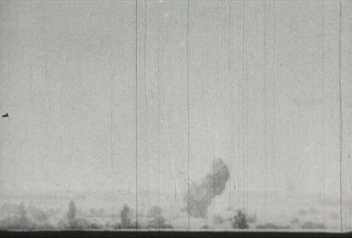 EUROPE - CIRCA 1942-1944: World War II, Nazi Dive Bomber Explosions