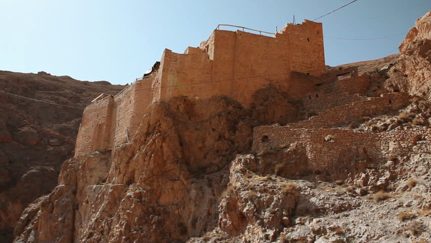 Monastery of Deir Mar Musa al-Habashi Nebek, Syria. Place of multi religion dialogue.