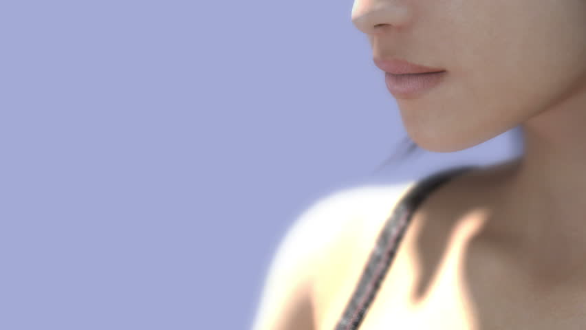 young woman with butterflies and alpha channel