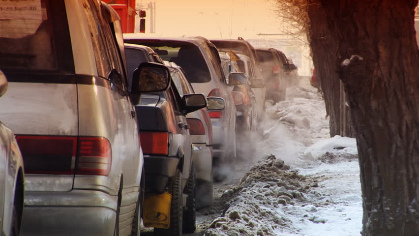 Exhaust gases from the muffler car
