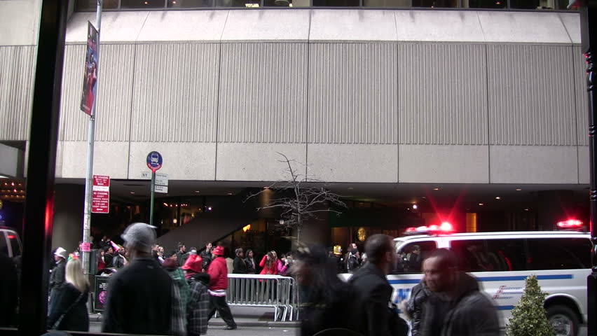 NEW YORK - DECEMBER 31: Crowds begin gathering in anticipation of New Years celebration in Times Square, New York City on December 31, 2011