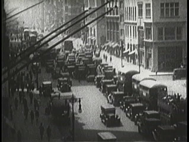 Traffic on busy New York City street