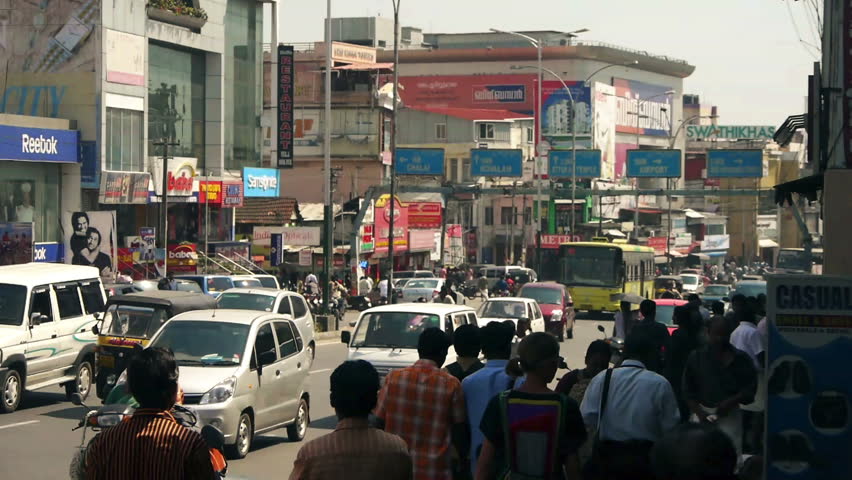 TRIVANDRUM, INDIA - FEB 15: Indian street traffic, February 15, 2012 in Trivandrum, Kerala, India.