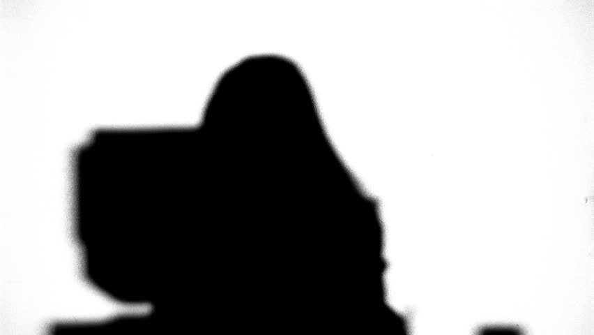Silhouette of co-workers