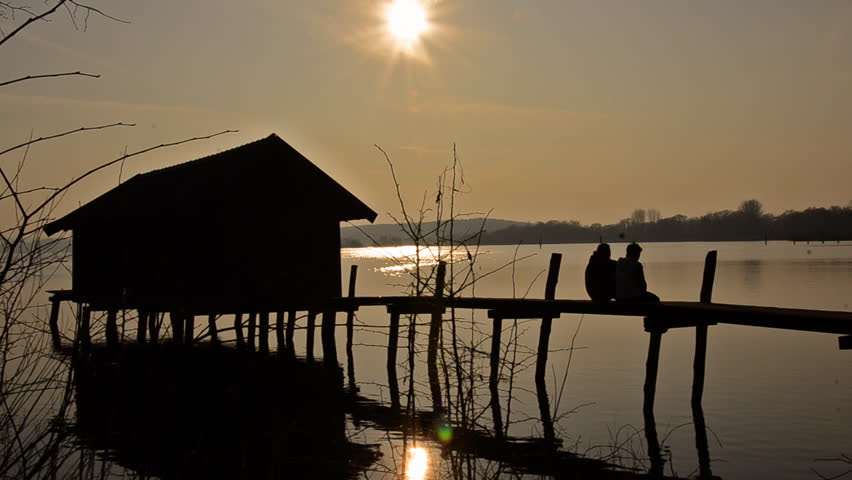 romantic scene with lovers