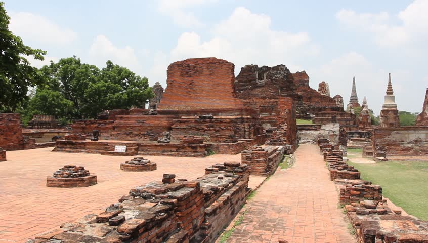 The ruins of the ancient city of Ayutthaya.