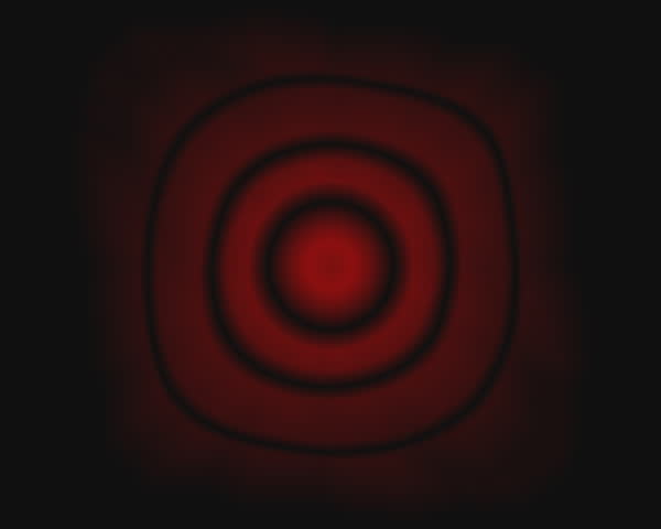 subtle red rings slowly pulsate