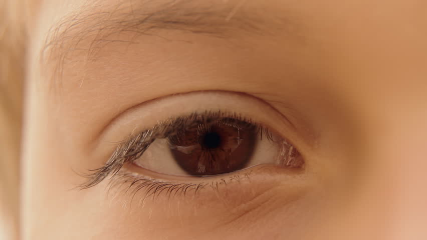 Eye zoom transition effect with alpha channel (luma matte). Place your own footage in the background to have it appear through the pupil during zoom. Play in reverse for a zoom out effect.