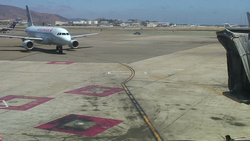 Airplanes on the tarmac.