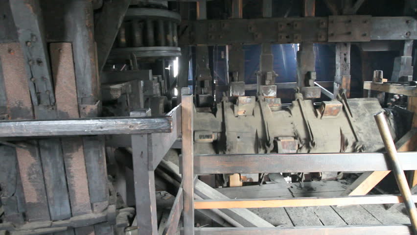 old vintage Windmills gear assembly working
