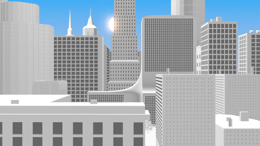 city from one side