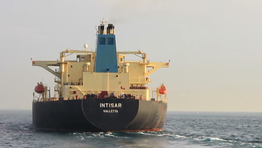 ISTANBUL - APRIL 30: Crude Oil Tanker INTISAR (IMO:9231901, Malta) with full of cargo sails in to Marmara on April 30, 2012 in Istanbul. Some 50,000 ships pass through the Turkish Straits every year.
