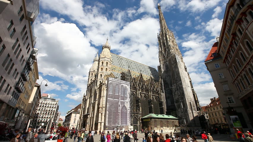 VIENNA, AUSTRIA - APRIL 22: Viennaâs most important Landmark âThe Stephansdomâ on April 22, 2012 in Vienna, Austria.
