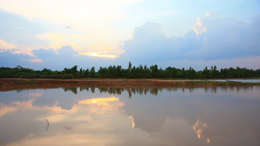 Tropical scene Sunrise Time Lapse