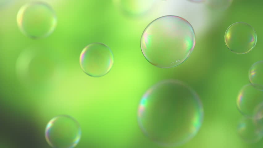 Soap bubbles floating around shooting with high speed camera, phantom flex.