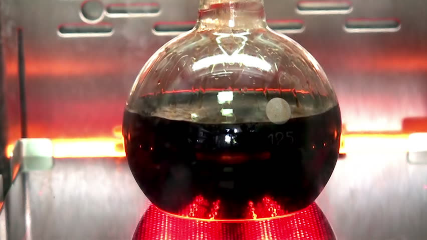 Fractional oil test in a chemical laboratory