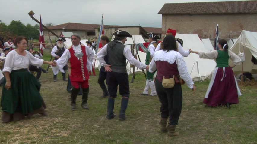 STAFFARDA, ITALY - CIRCA 2012: Reenactment of the battle fought during Nine Years' War in Piedmont-Savoy (northern Italy) on 18 August 1690. It was a victory for the French commander against the Duke of Savoy.