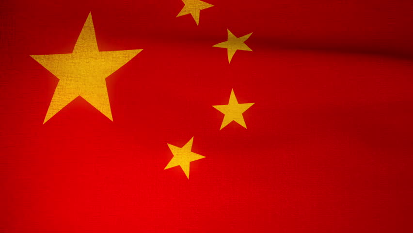 Chinese flag background loop