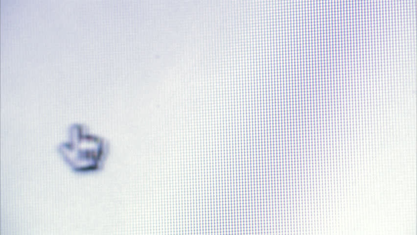 A pointer on a computer.