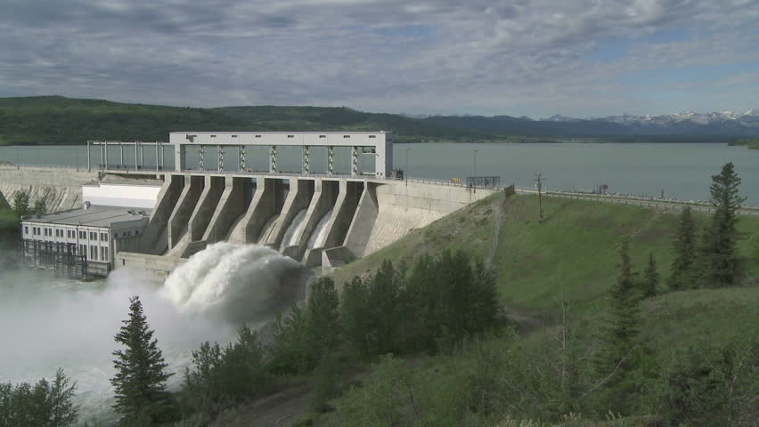 Spillway on the Ghost Dam, Alberta, Canada