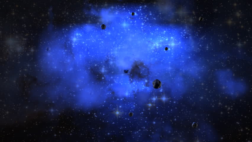 A look into deep space light years away.  (3d animation)