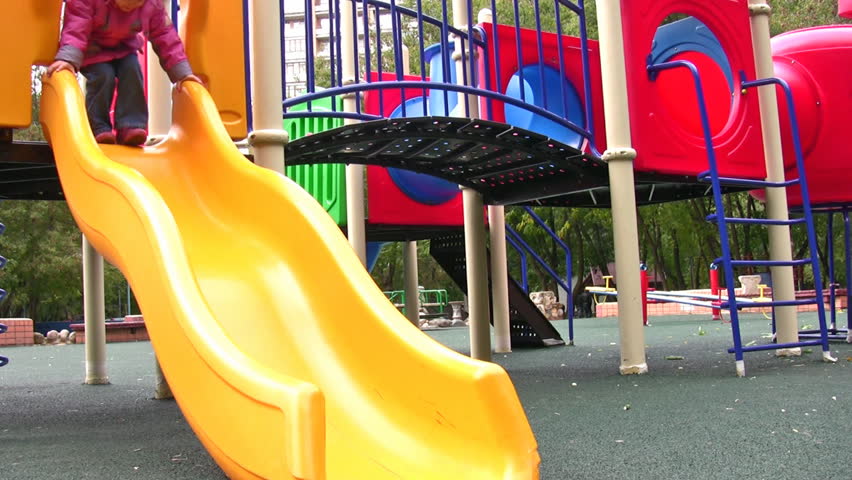 little girl on playground 