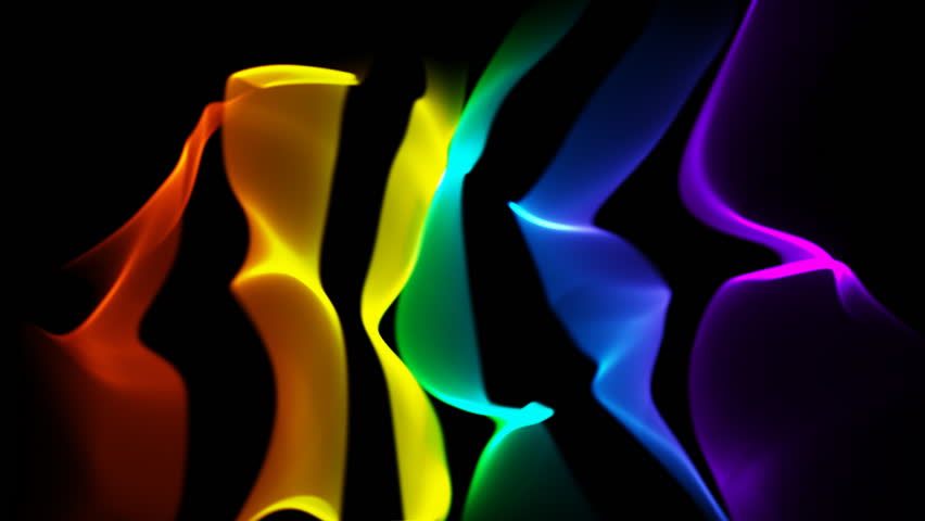 Colorful wavy stripes loop background