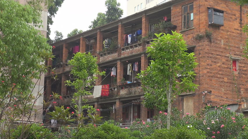 Architecture of residential block in Guangzhou, China