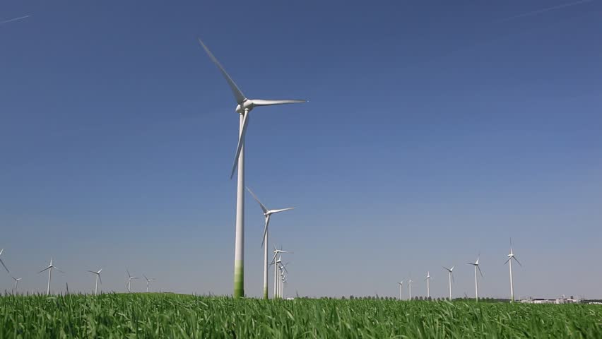 Windturbines producing alternative energy