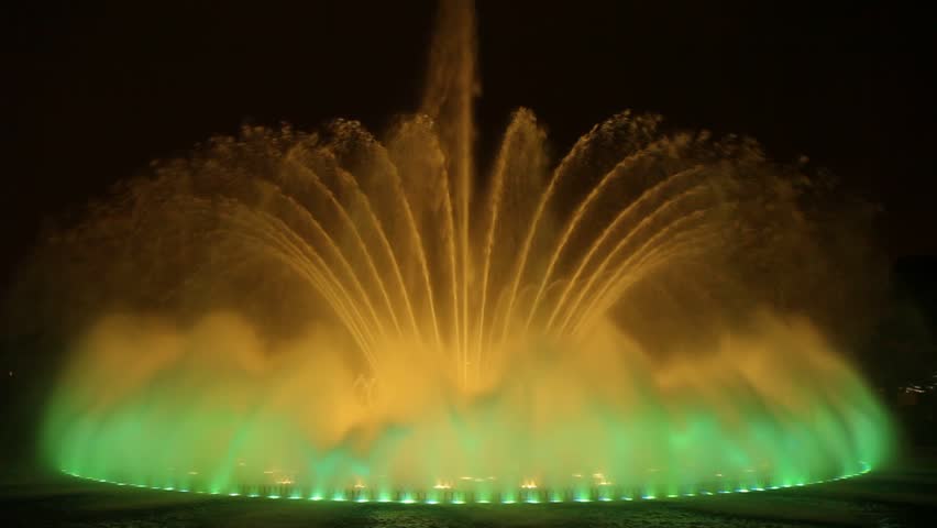 LIMA - CIRCA JUNE 2012: "magic water tour" at Park of the Reserve (Parque de los aquas) in Lima, Peru. June 2012