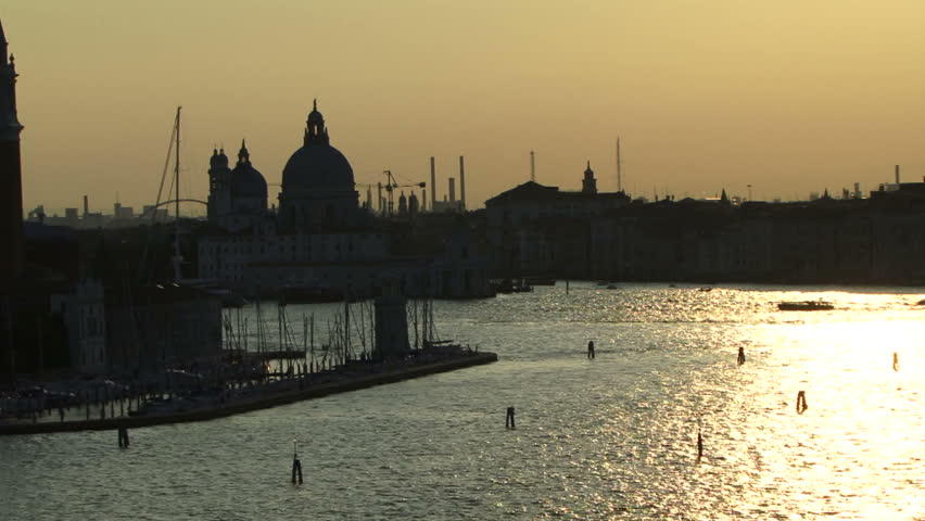 Venetian sunset from cruise ship