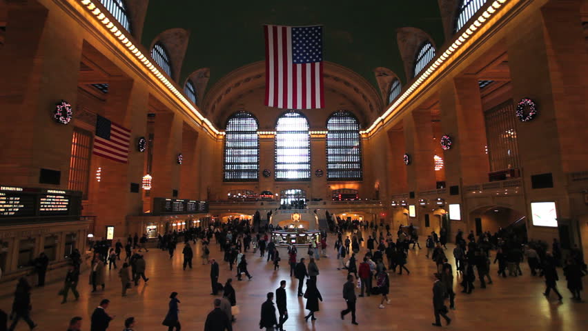 NEW YORK, NEW YORK - CIRCA MAY 2011: a wide shot of Grand Central Station, Central Station Hall