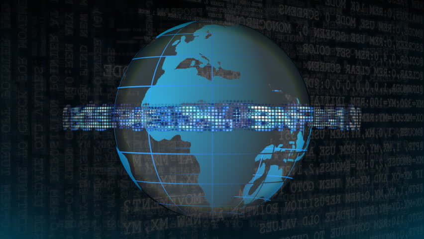 Stock Market Ticker with Globe