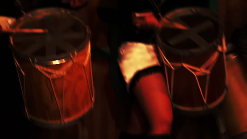 close-up of an after dinner dance and music show aboard night boat cruise