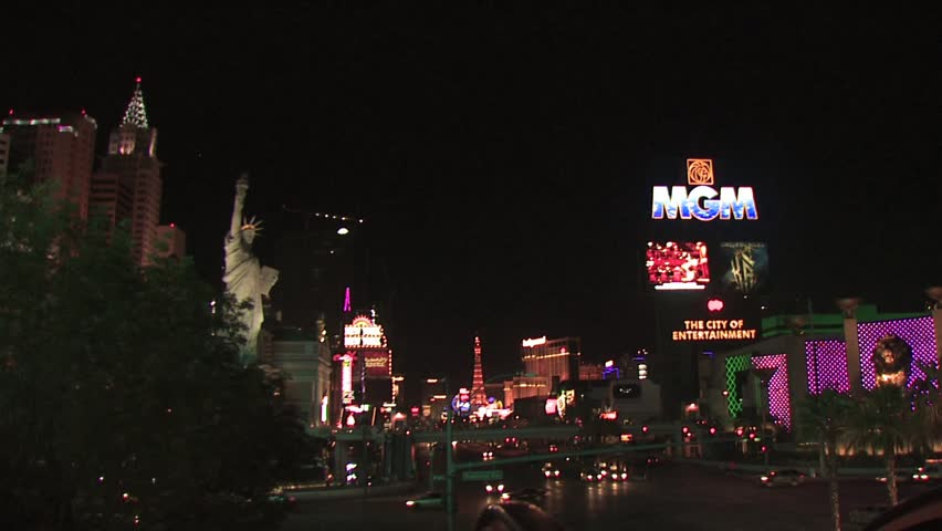 LAS VEGAS, USA - CIRCA 2010: Vegas Strip at night