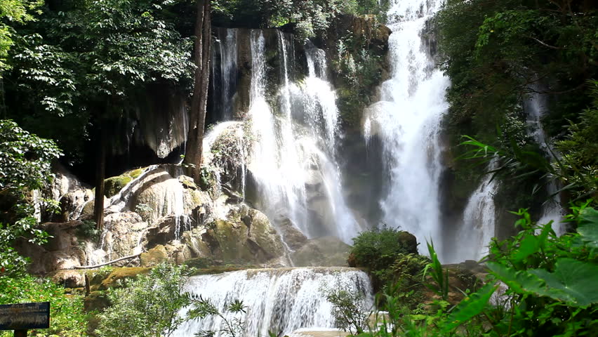 waterfall in Laos