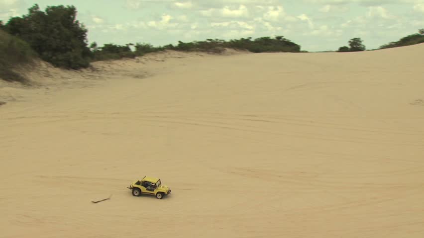 SAND DUNES, BRAZIL - CIRCA 2010: Dune Buggy on the Sand 