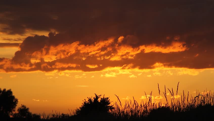 Sunset over the flood plain