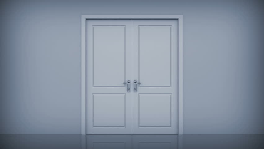 Doors opening to a bright light. Alpha Channel is included. HD 1080.