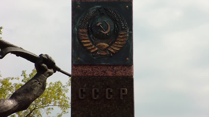 BREST, BELARUS - AUGUST 4, 2012:  Monument to the border guards and their families who died during the first days of hostilities, installed in the memorial complex "Brest Fortress".
