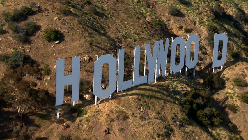 LOS ANGELES - CIRCA MAY 2012: Aerial of the Hollywood Sign - Los Angeles California - Circa May 2012
