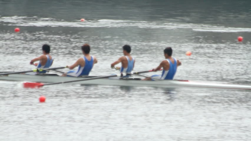 HONG KONG - NOVEMBER 5: Men rowing in racing contest on November 5, 2011 in Hong Kong, China.